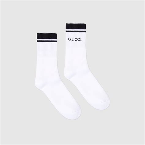 gucci black with white stripes with white flowers|black and white gucci socks.